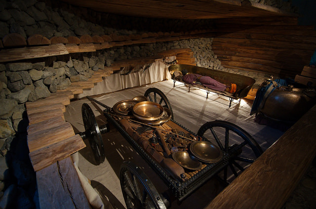 Hochdorfin hautakummun rekonstruktio. Kuva: Magnus Hagdorn/Flickr CC.