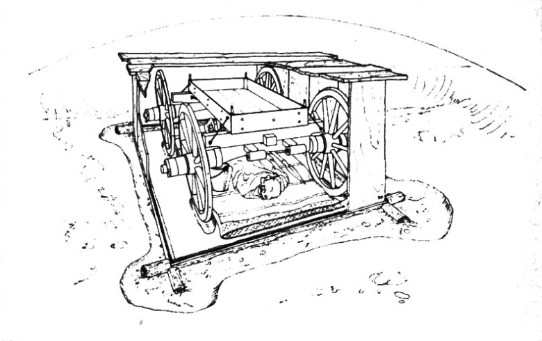 Bellin vaunuhautaus Saksasta, Hallstatt-aikaa. (CC BY-SA 3.0).