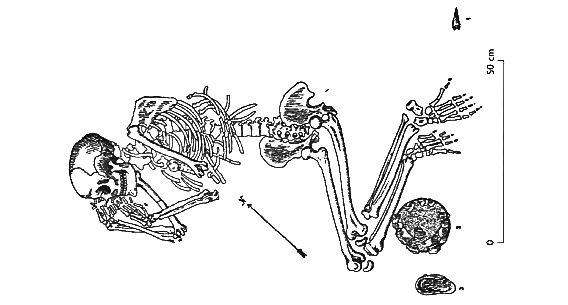 Naisen hauta, Koillis-Viro, Sope. Kriiska & Tvauri (2007:83).