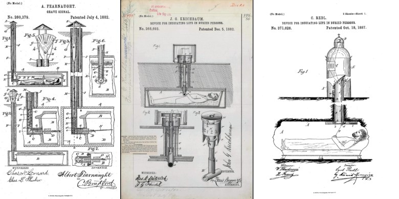 Erilaisten turva-arkkujen patentteja.